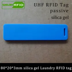 UHF RFID бирка Прачечная мягкий силикагель моющиеся Жаростойкие 915 м 868 м 860-960 м Alien H3 EPC Gen2 6C пассивные карты дальнего действия RFID бирка