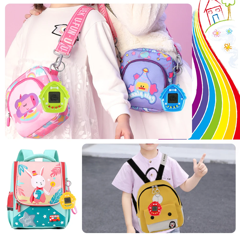 New 168 Pets In One Virtual Cyber Digital Pet Toy Electronic Pet House Shape Tamagotchi 90S Nostalgic Pixel Funny Play Kids Gift 5