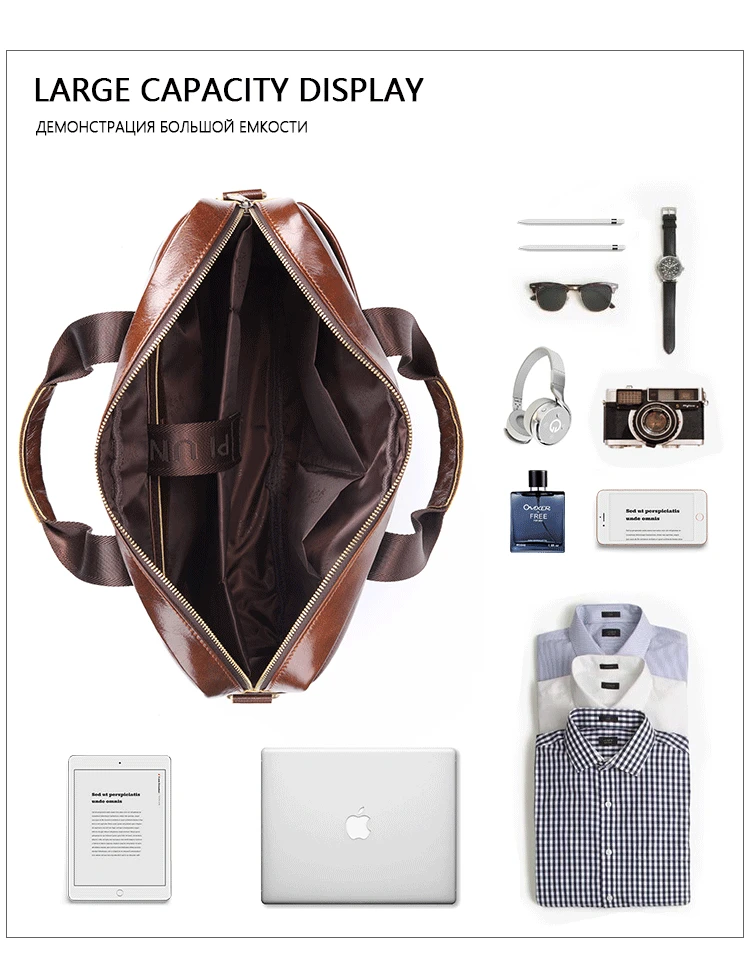 PI ULCNE бренд мужской портфель сумка высокого качества Бизнес известная кожа сумки через плечо Офисные Сумки 14 дюймов ноутбук