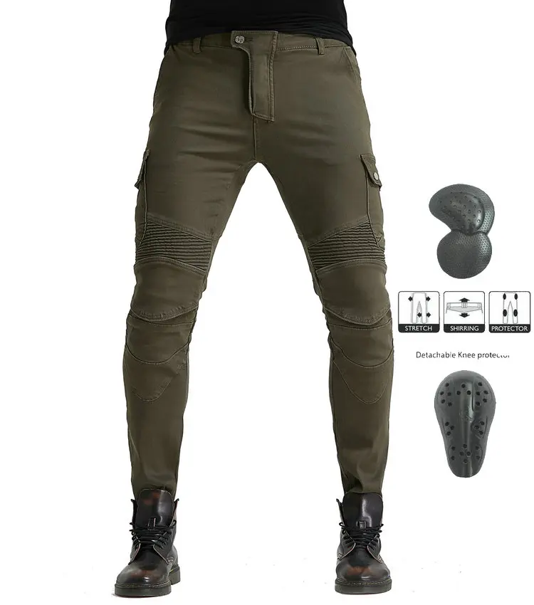 UGB улучшенные мотоциклетные джинсы для езды мужские и женские модели анти-осенние мотоциклетные штаны кевларовые износостойкие велосипедные штаны - Цвет: A