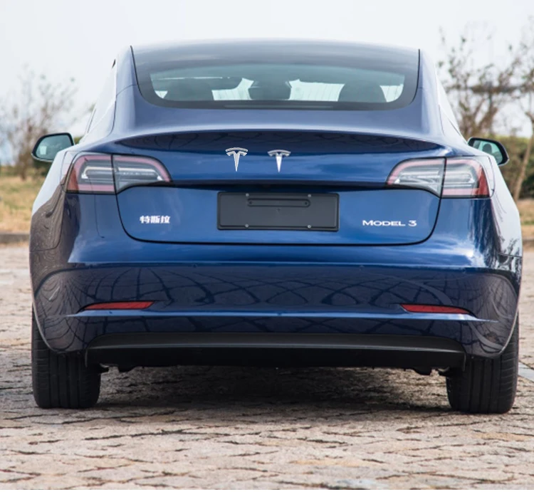 Автомобильные металлические наклейки для Tesla, модель 3, модель S X, логотип, боковая этикетка, наклейки на тело, персонализированные автомобильные аксессуары для украшения хвоста