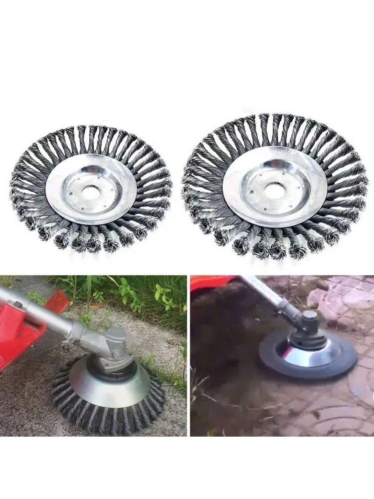 

150mm/200mm Steel Wire Trimmer Head Grass Brush Cutter Dust Removal Weeding Plate for Lawnmower