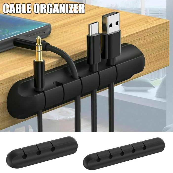 Органайзер для кабелей, силиконовый usb-кабель, устройство для сматывания, для рабочего стола, аккуратное управление, зажимы, настольные кабели, органайзер OD889