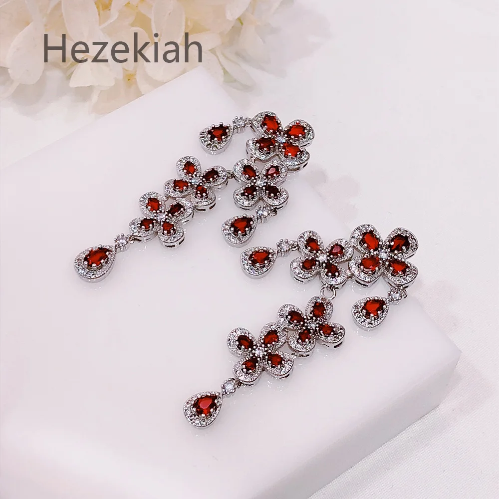 Hezekiah S925 Серебряные женские благородные серьги с кисточками, персонализированные модные серьги, блестящие вечерние серьги для танцев