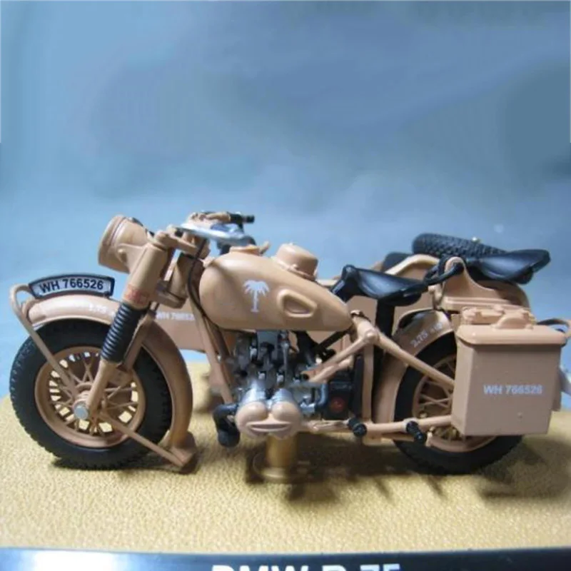 1/24 Вторая мировая война Немецкая армия BMM R75 трехколесный мотоцикл 750 прототип имитационный сплав модель автомобиля коллекция подарок