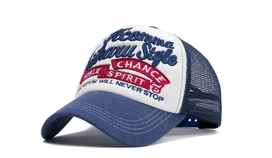 Летняя сетчатая бейсболка, Лоскутная Спортивная Кепка с вышивкой Gorras, Повседневная Уличная бейсболка, головные уборы для мужчин и женщин