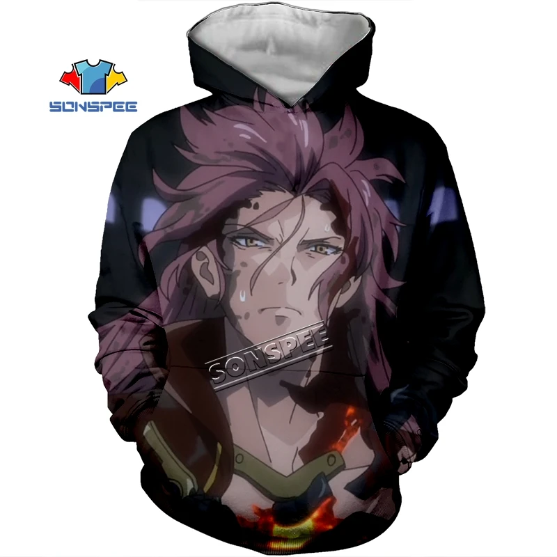 SONSPEE the Kabaneri of the Iron Fortress japan Anime 3D print Hoodie short sleeve Harajuku streetwear Pullover Fashion Hoodie - Цвет: 20