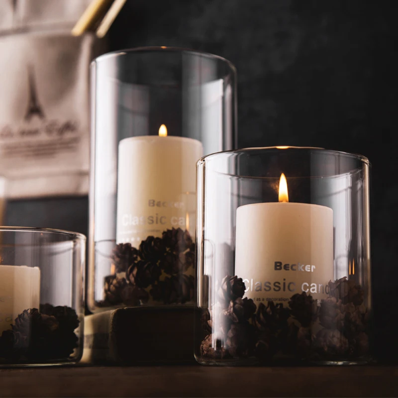 Dia 8cm Clear Glass Votive Candle Holder Cup Tealight Candle Holders For Weddings Parties And Home Decor candle holders