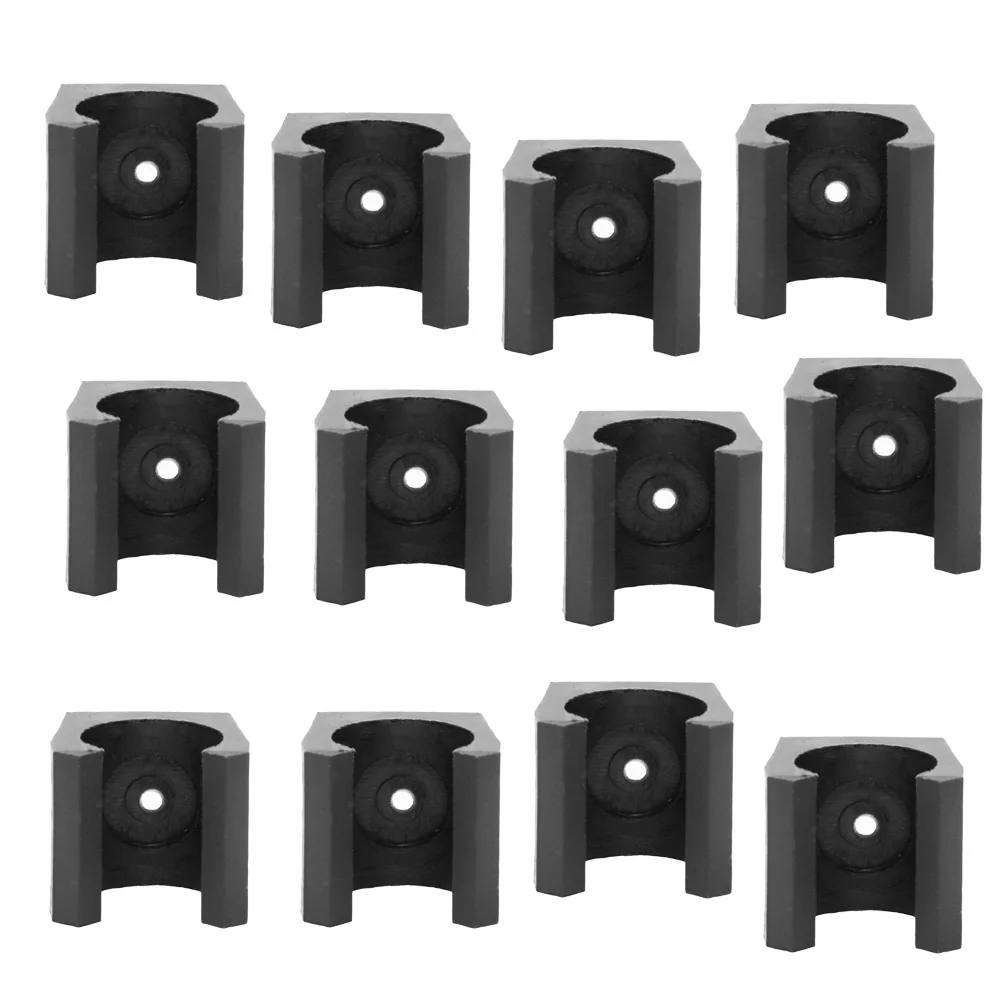 

12Pcs/set Billiard Cue Holder 1.9x1.8x1.8cm Wall Hanging Fishing Rod Holder Plastic Stick Holder Clips Billiard Accessories