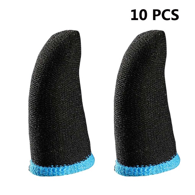Mobile Game Fingertip Gloves for Gamer Sweatproof Anti-slip Touch Screen Finger Sleeve Breathable Gaming Fingertip Cover