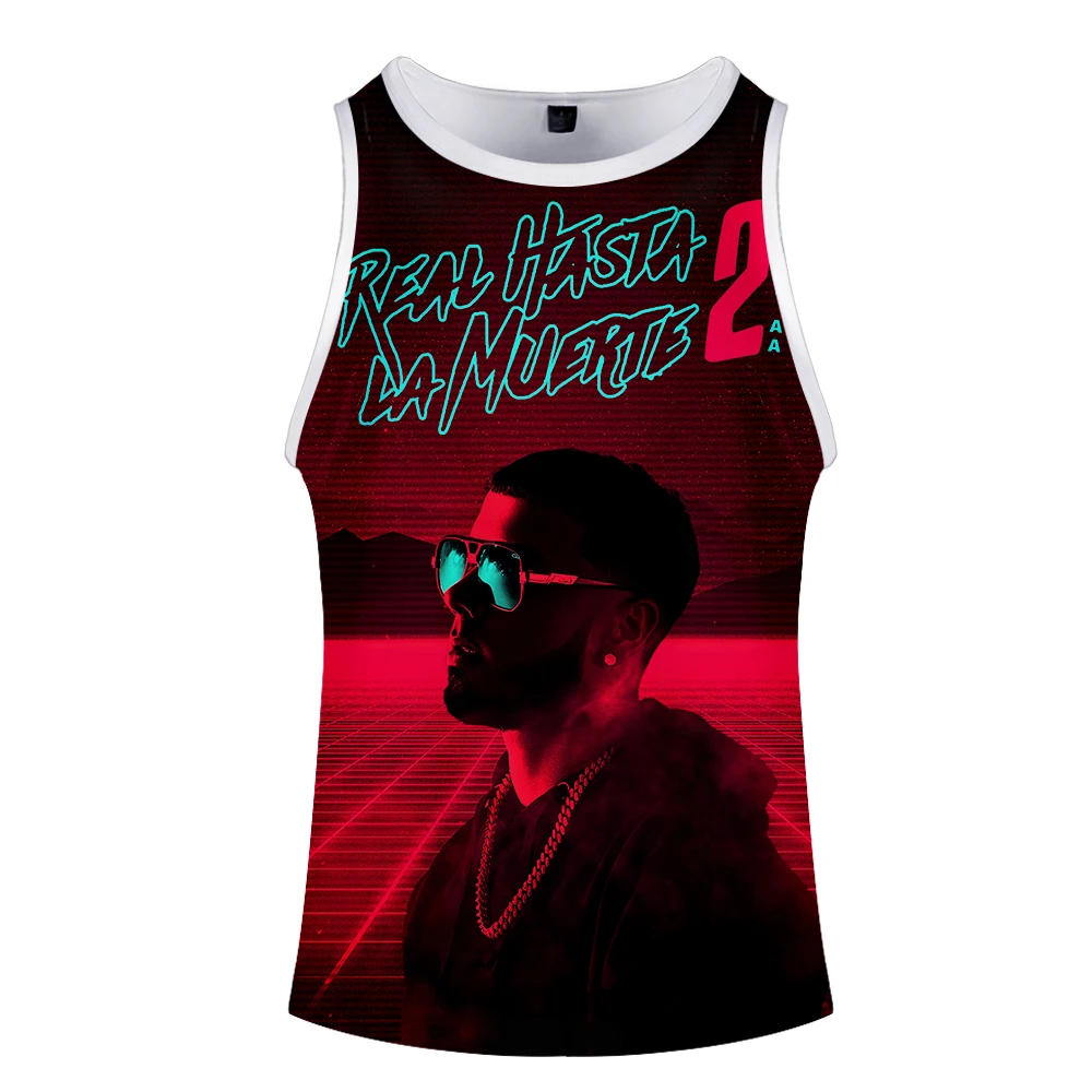 tarifa acento profundo Camiseta de estilo hip hop Anuel AA para hombre, chaleco sin mangas, moda  informal - AliExpress Ropa de hombre