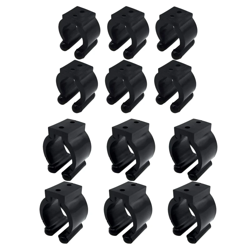 Fishing Rod Storage Clips 2 Style & 10pcs Each Style Big for Hold Handle 20 Pieces Small for Hold Pole with Screws Fishing Pole Holder Clip Storage Rack