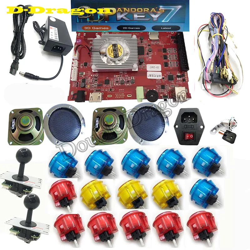 US $105.99 10 of 3D games 2177 in 1 pandora key arcade kitwith josystick copy obsc for arcade game console joystick home game station