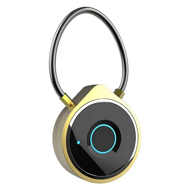 US $24.39 Fingerprint Padlock Smart Padlock Biometric Suitable for Gym Sports Bike School Cabinet and Storage