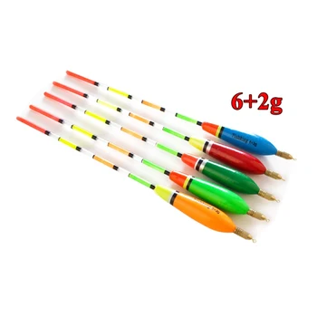 

5Pcs/lot Balsa Flotteur Peche Shallow Water & Ice Floating Bobbers Wooden Float For Fishing Accessories Tackle Fishing Float