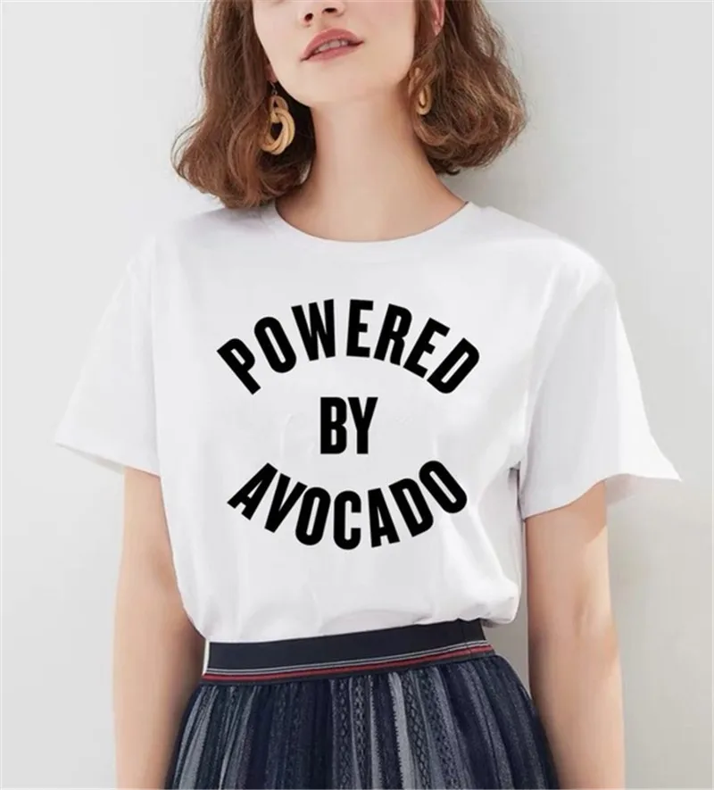 

Summer Lovely Avocado Printed Women Tshirts Cartoon Grpahic Couple Shirts Fashion Woman Tees Kawaii Streatwear Tops