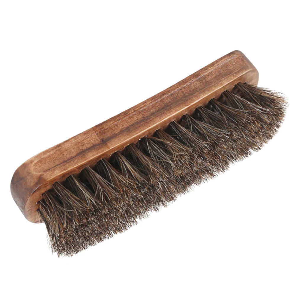 

Leather Shoe Boot Cleaning Brush Cleaner Polishing Brushes W/ Wooden Handle