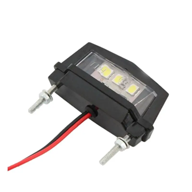 1 Pc Universal DC 12V Mini Motorcycle License Plate LED Tail Rear Light Waterproof Motorcycle License Light Lamp
