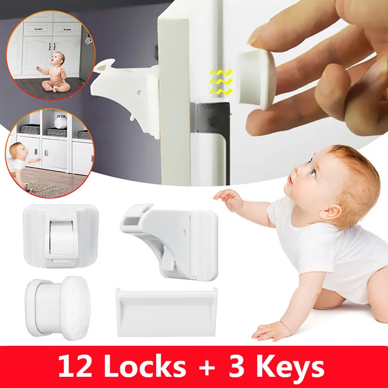 12+3 set Child Lock Children Protection Baby Safety Lock