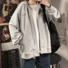 Осенний корейский стиль, Универсальный спортивный кардиган с капюшоном, мужской студенческий тренд, с капюшоном, BF, стиль лени, свободный крой, пальто для женщин, INS