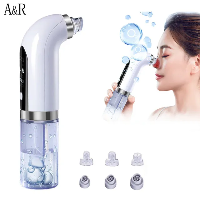 Electric Small Bubble Blackhead Remover USB Rechargeable Water Cycle Pore Acne Pimple Removal Vacuum Suction Facial Cleaner Tool 1
