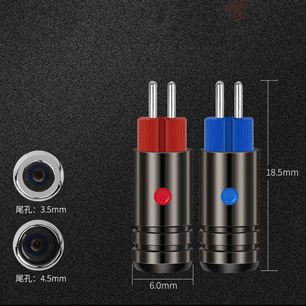 0 78mm Earphone Pin For W4R UM3X UE11 UE18 JH13 JH16 Headset Rhodium Plug 3 5MM 4 5MM Wire Hole Headphone Jack Audio Adapter