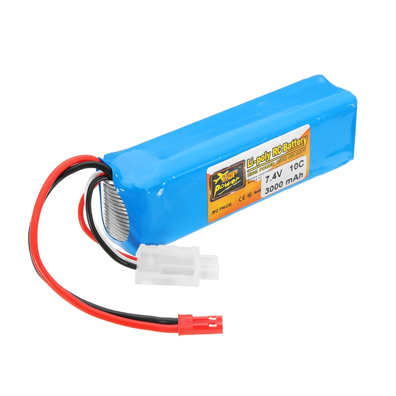 ZOP Power 7.4V 2S 3000mah 10C Lipo Battery Rechargeable For Frsky Taranis X9D Plus Transmitter Spare Parts Remote Controller