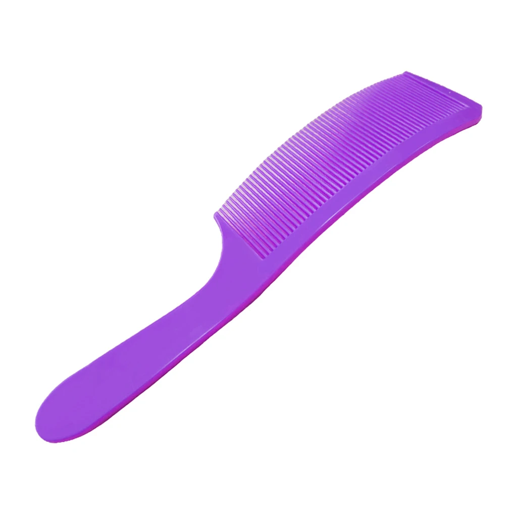 Professional Barber Salon Curved Comb Flat Top Haircut Trimming Comb for Men Anti-static Curved Shaver Hair Clipper Combs