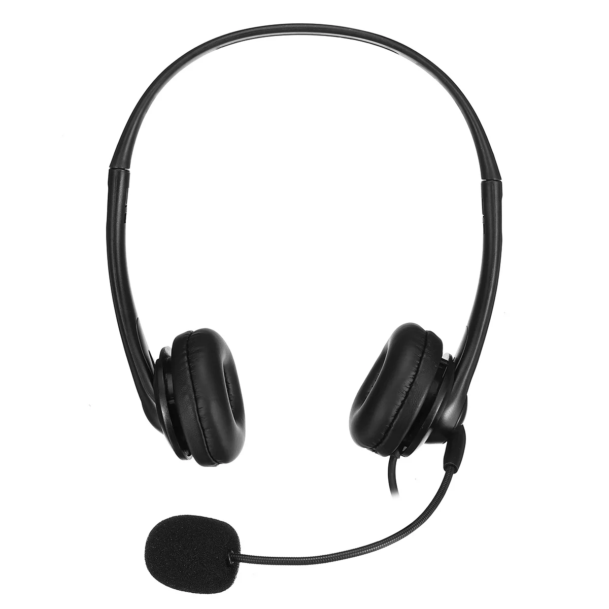 Over Head Headphone Computer Heaset USB Wired Stereo Monitor Music Customer Service Heaset With Microphone