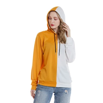 

2020 Autumn Winter Teens Fashion Hoodie Sweatshirt Pullover Stitching Color Jackets
