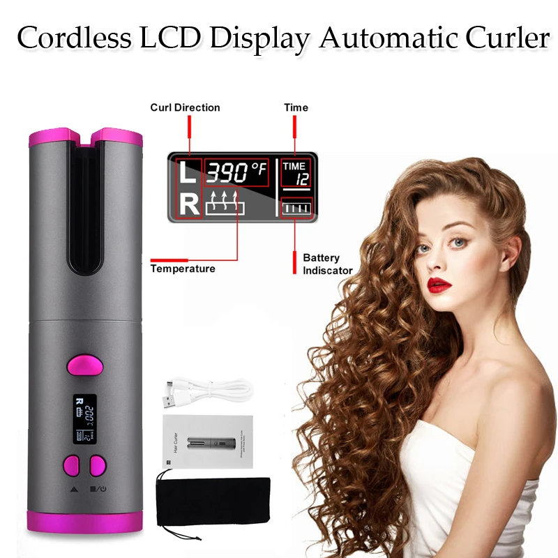 Best Automatic Hair Curler Cordless LCD Display Best Automatic Hair Curler Cordless LCD Display