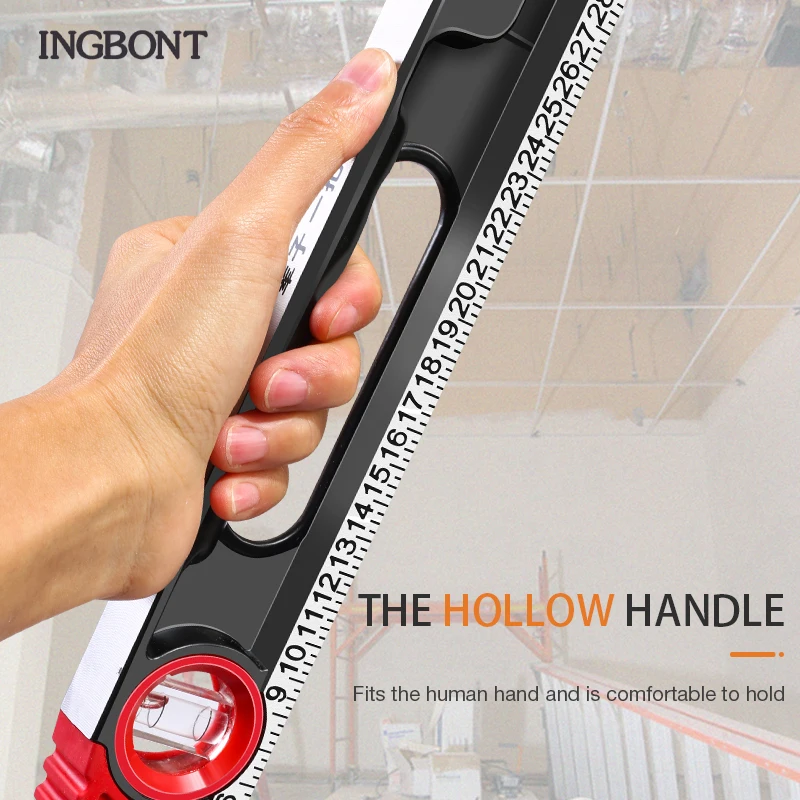 

INGBONT 360 Degree Inclinometer Precision Aluminum Level Ruler Digital Protractor Angle Finder With Magnets Slope Test Tool