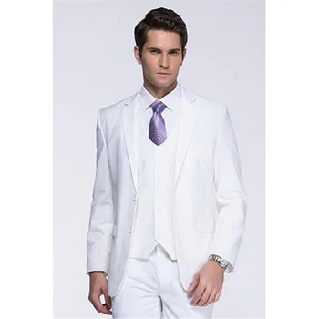 

New Classic Men’s Suit Smolking Noivo Terno Slim Fit Easculino Evening Suits For Men Groomsmen Shawl Lapel Groom White Best Man