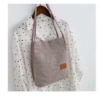 

Women Durable Tote Large Capacity Handbag Casual Female Solid Shopping Bags