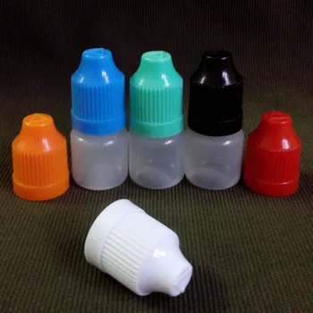 

5000pcs E-liquid Plastic Bottles with Childproof Cap for Eye E Liquid 3ml Soft PE Empty Dropper Bottle