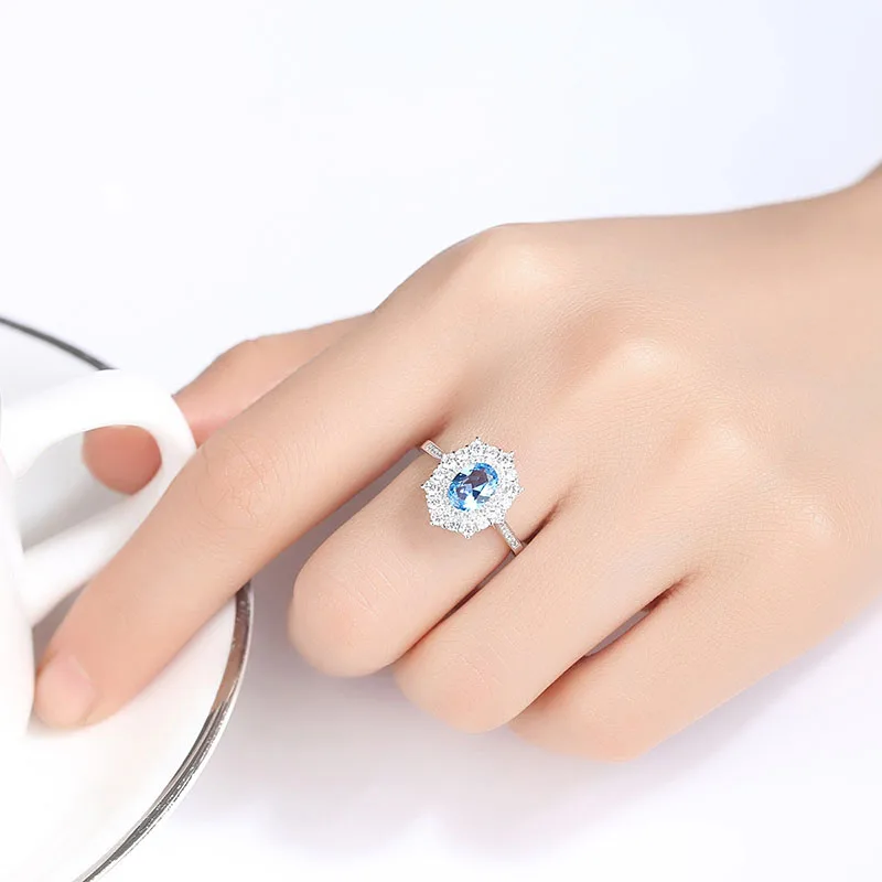 925 silver Gemstone Ring for women 5