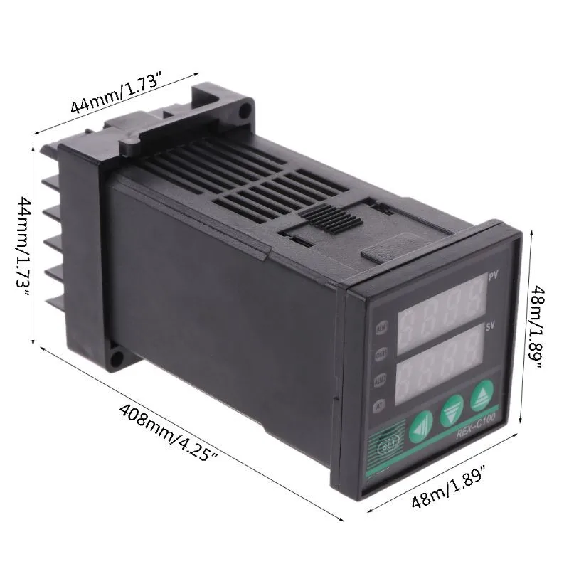 PID цифровой регулятор температуры REX-C100 0 до 400 градусов к Тип вход SSR выход Temp Контроллер 11
