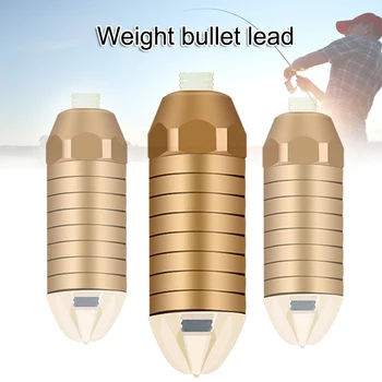 

Pack of 5 Bullet Lead Weights Sinker Kit Fishing Tools Accessories Set YS-BUY