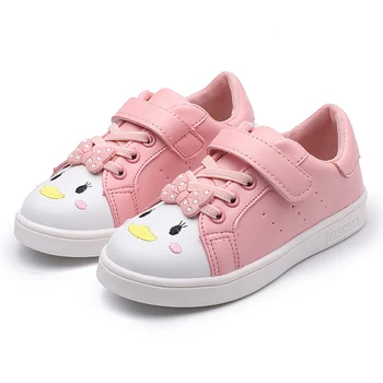 

Kids PU Leather Casual Shoes 2020 New Spring Girls Cartoon Bow Princess Shoes Student Daily Shoes Children's Fashion Sneakers