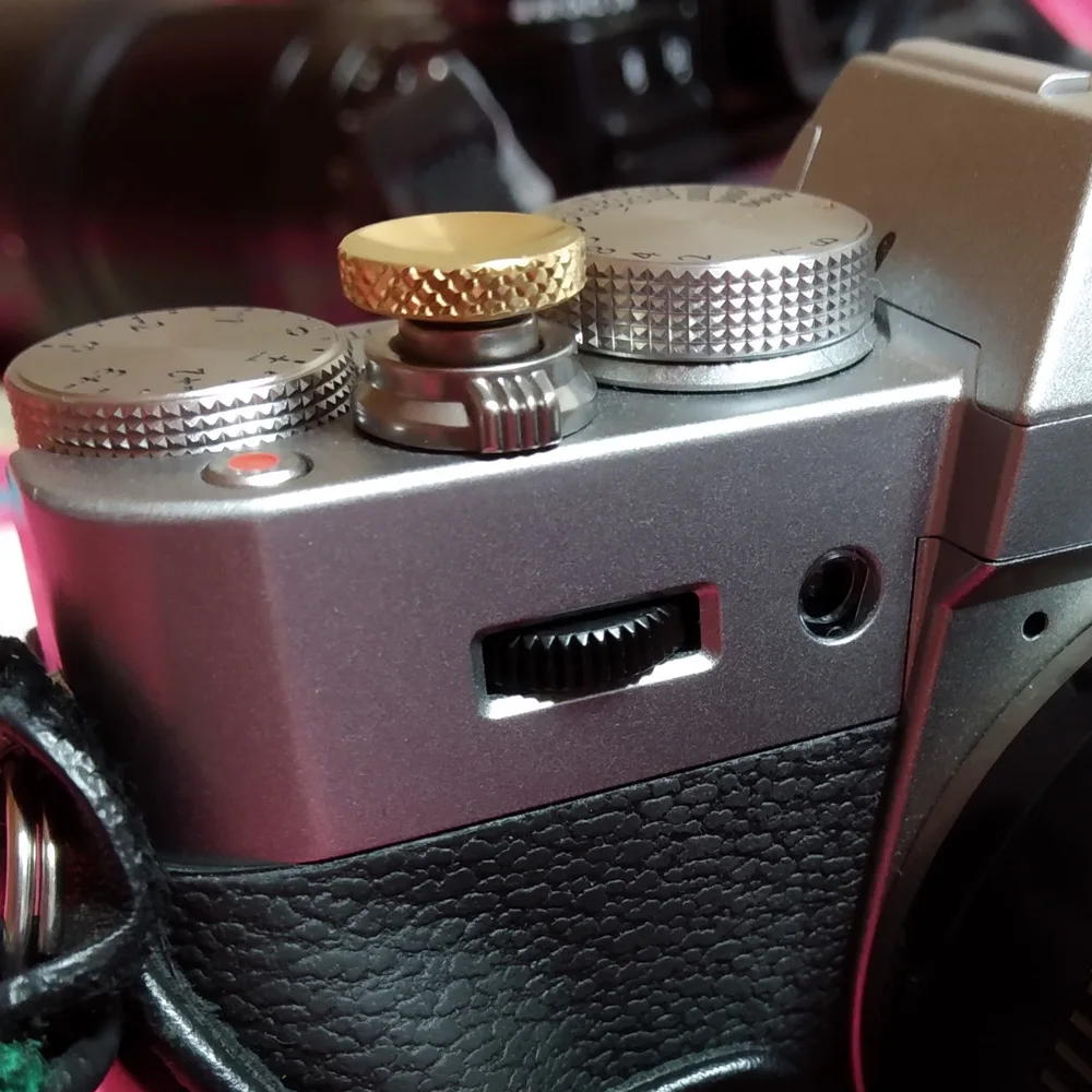 Чистая медь кнопка спуска затвора камеры для Fuji Nikon Canon Olympus