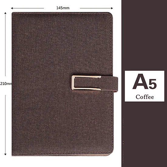 A5 Coffee 1 шт планировщик,, Тканевый блокнот из искусственной кожи с пряжкой для изменения цвета, А5, библейские журналы, записные книжки, дневник, бизнес-блокноты - Цвет: A5 Coffee