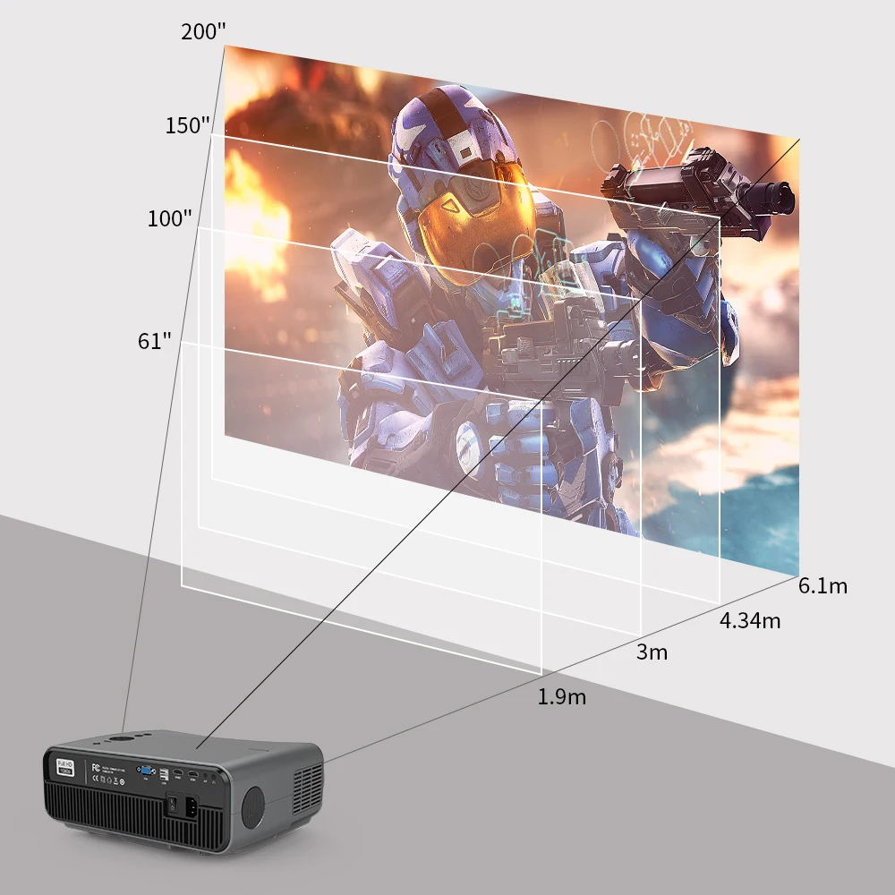 Proyektor Video Led Film Beamer Home 