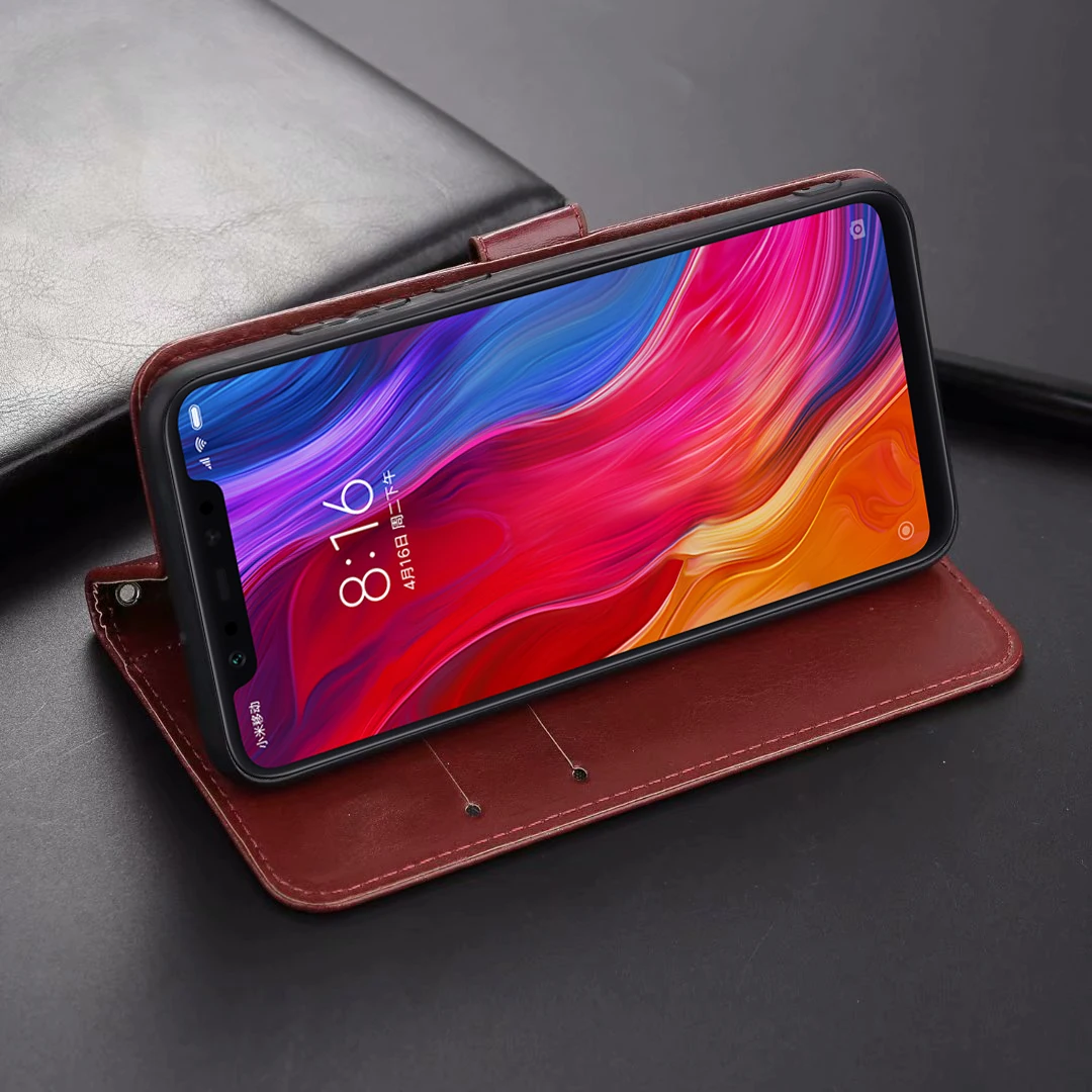 Роскошный кожаный флип-чехол-бумажник для Xiaomi mi a1 A2 A3 6 8 9 Lite SE 9T Pocophone F1 mi A3 mi 8 mi 9 мягкий чехол из ТПУ для телефона