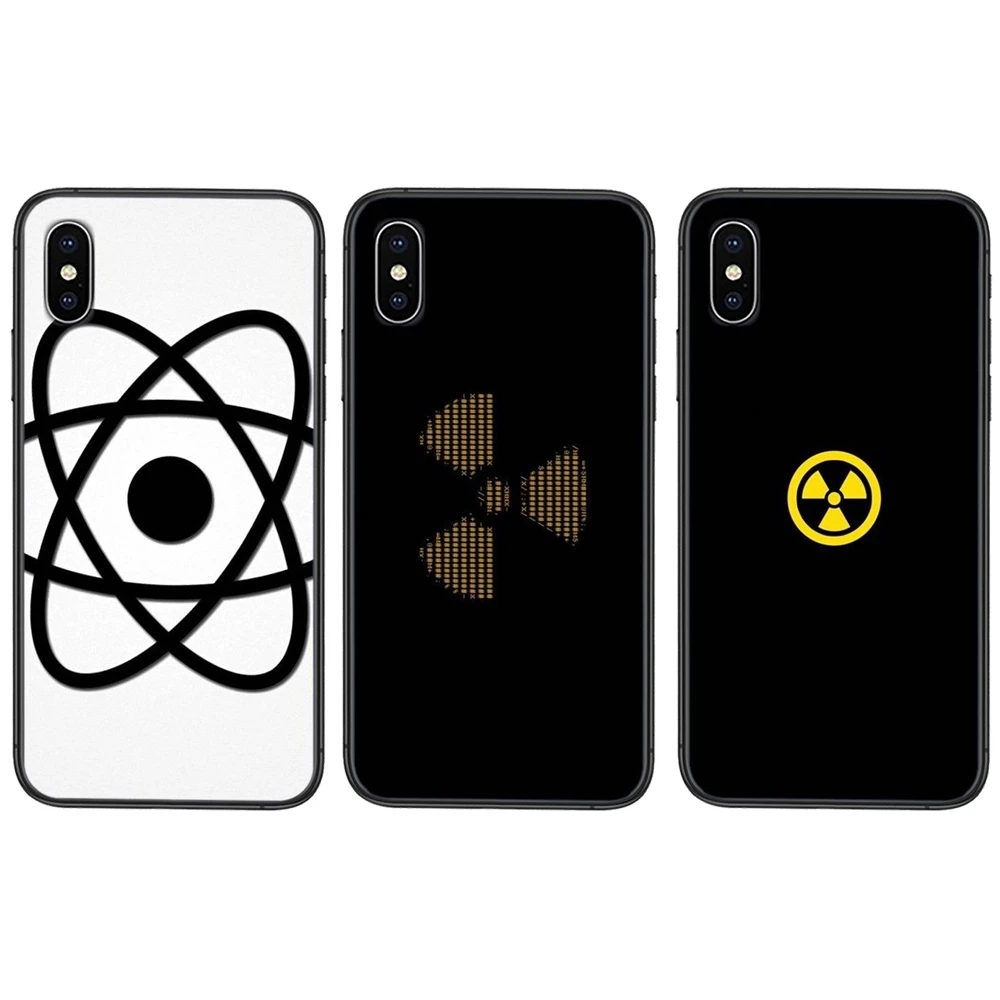Трендовый дизайн с черным корпусом символ Atom для Huawei P50 P Smart 2021 P40 Lite E 40 P40Lite Pro 2019 2020