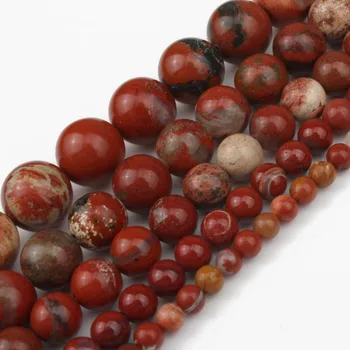

Wholesale Natural Red River Stone White Stripe Round Loose Beads For Jewelry Making 4 6 8 10 12 mm DIY Necklace Bracelet 15 inch