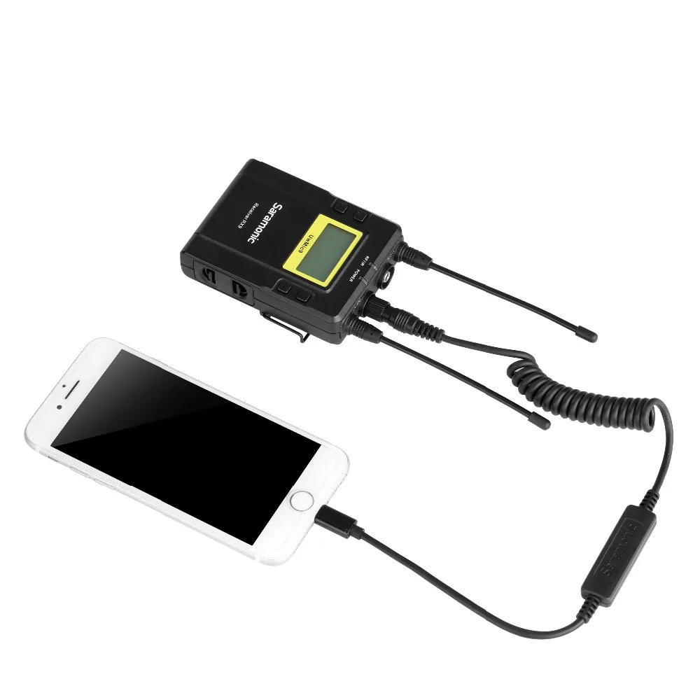 Saramonic LC-C35 Блокировка 3,5 мм мужской разъем TRS к Lightning выходной кабель для Saramonic микрофонов