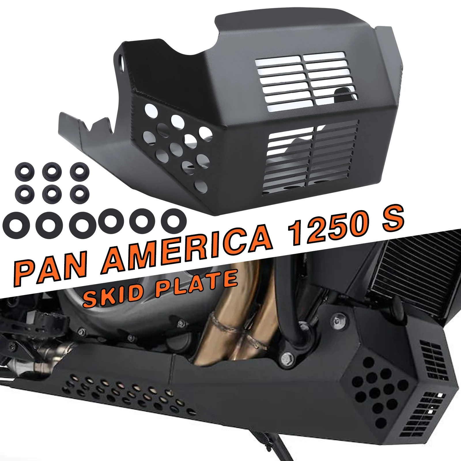 

Compatible With Harley PAN AMERICA 1250 RA1250 S ADV 2020-2023 2024 2022 Engine Protection Cover Chassis Under Guard Skid Plate