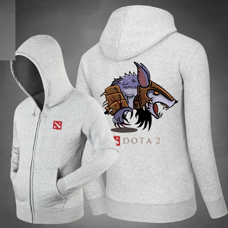 Ursa Dota 2 Hero игровые худи боковые карманы медведь толстовки Верхняя одежда унисекс хлопок молния пальто