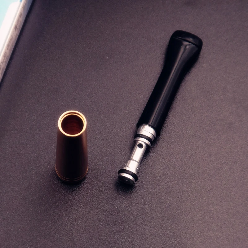 52 мм для женщин/мужчин тонкая сигарета держатель золото Очищаемый фильтр сигареты мундштук для курительной трубы с крышкой Чистящая игла