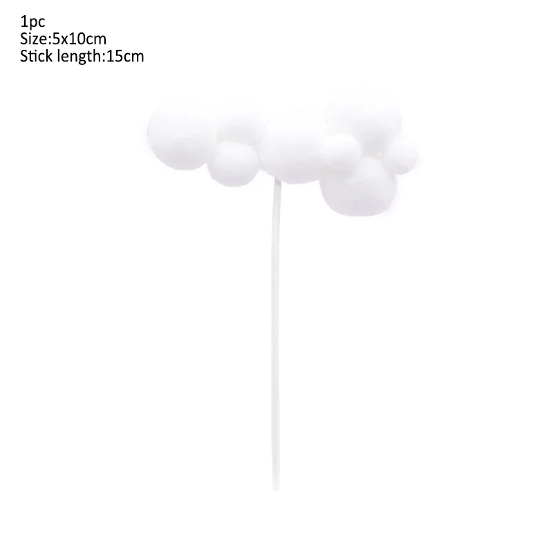 lc067-B02 cloud Мультфильм животных Единорог торт Топпер облако воздушный шар торт Топпер Декор детский душ Дети День рождения украшения принадлежности - Цвет: lc067-B02 cloud